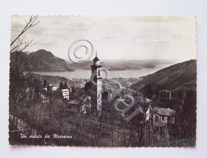 Cartolina Miazzina - Panorama generale 1962