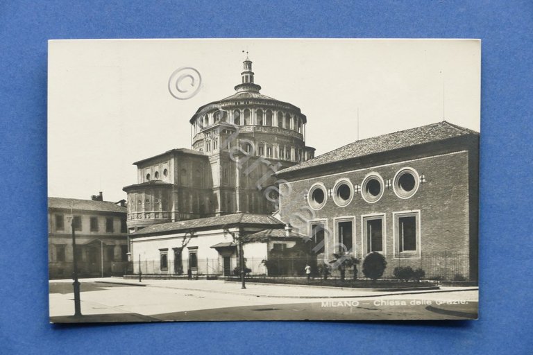 Cartolina Milano - Chiesa delle Grazie - 1936 ca.