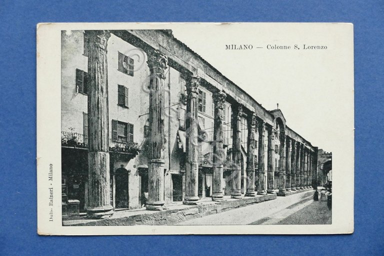 Cartolina Milano - Colonne di S. Lorenzo 1905 ca..