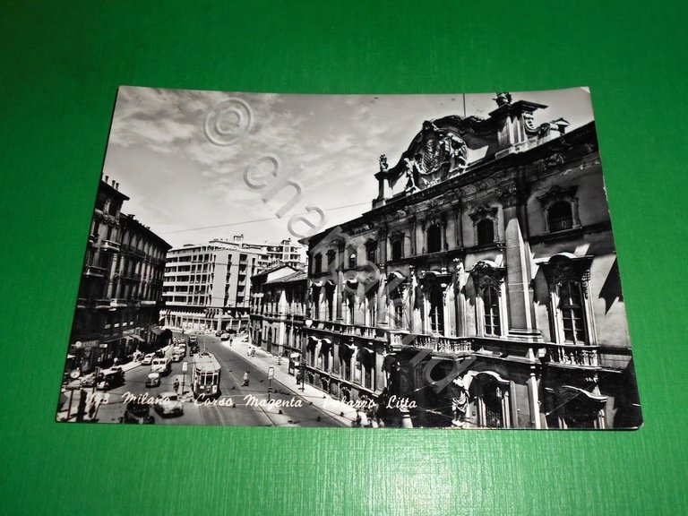 Cartolina Milano - Corso Magenta - Palazzo Litta 1959