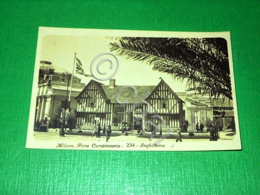 Cartolina Milano - Fiera Campionaria - Inghilterra 1920 ca