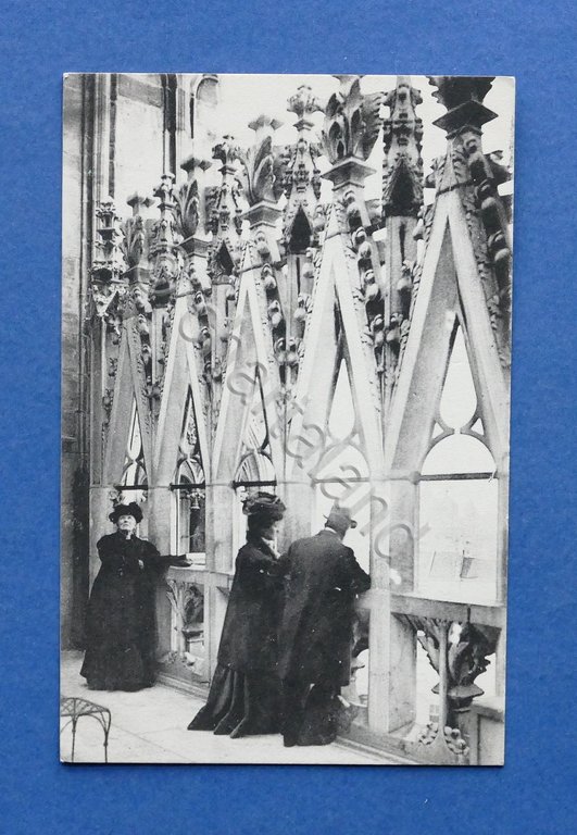 Cartolina Milano - Il Duomo - Dettaglio - 1911