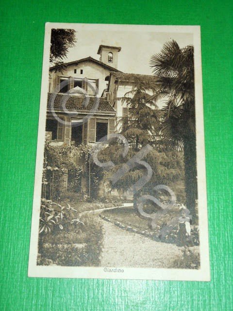 Cartolina Milano - Istituto delle Orsoline - Giardino 1936.