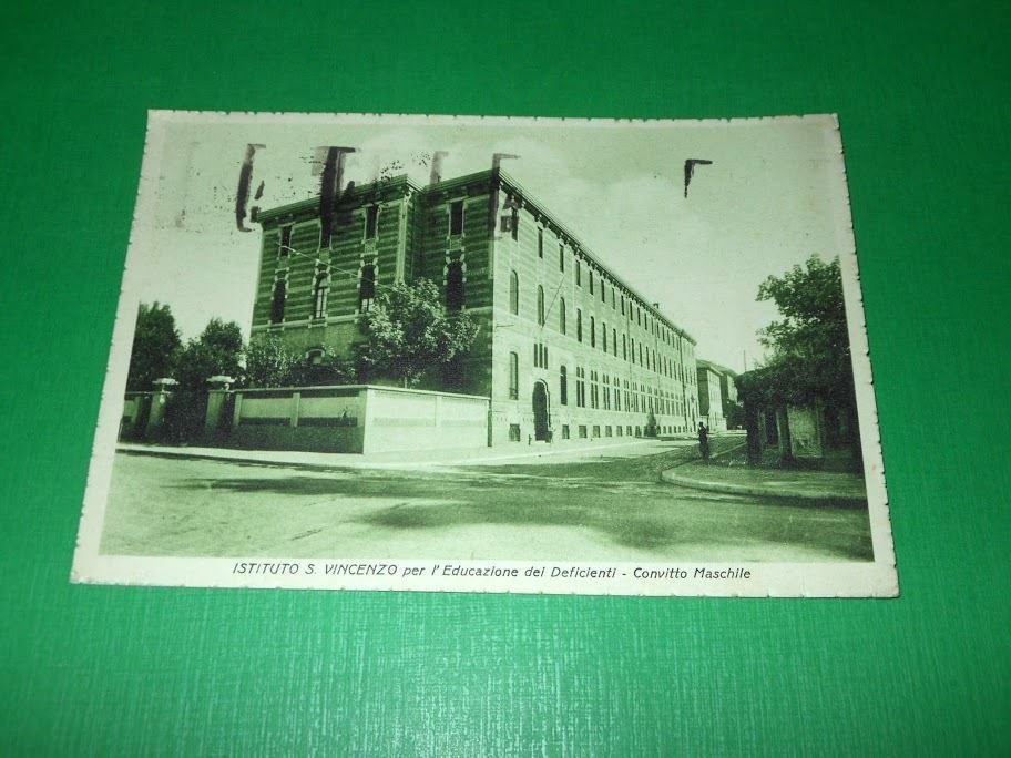 Cartolina Milano - Istituto S. Vincenzo - Convitto Maschile 1939.