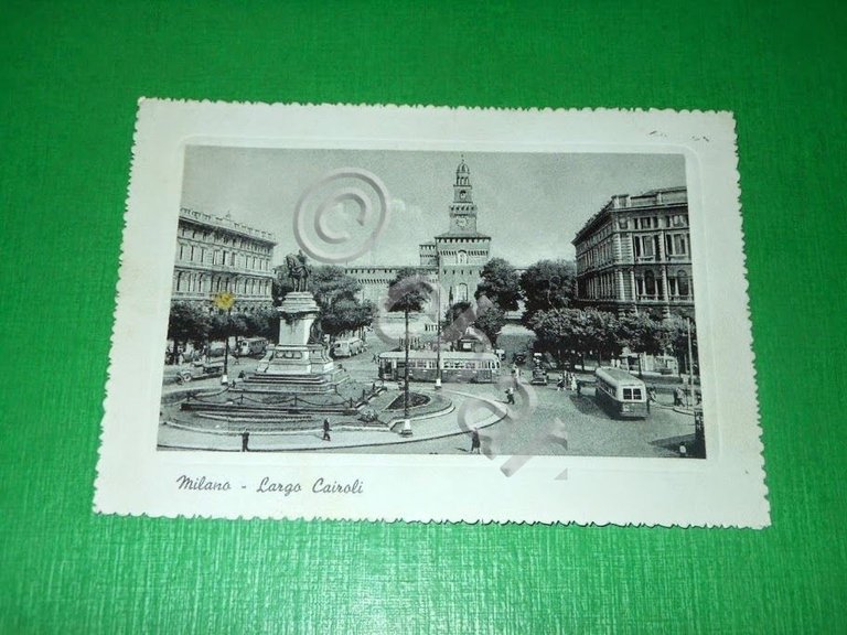 Cartolina Milano - Largo Cairoli 1958 ca.