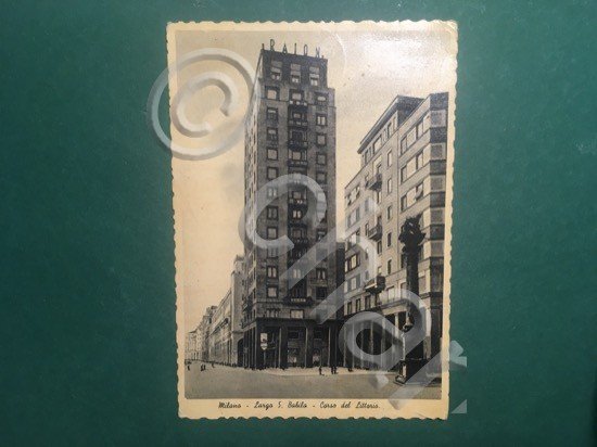 Cartolina Milano - Largo S. Babila - Corso Del Littorio …