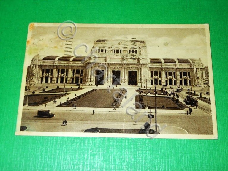 Cartolina Milano - Nuova Stazione Centrale 1934.