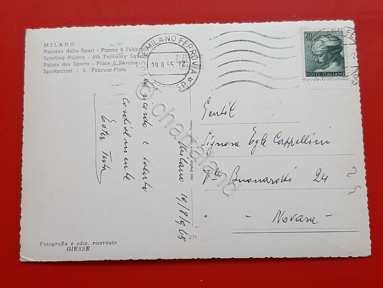 Cartolina Milano - Palazzo dello Sport - Piazza 6 Febbraio …