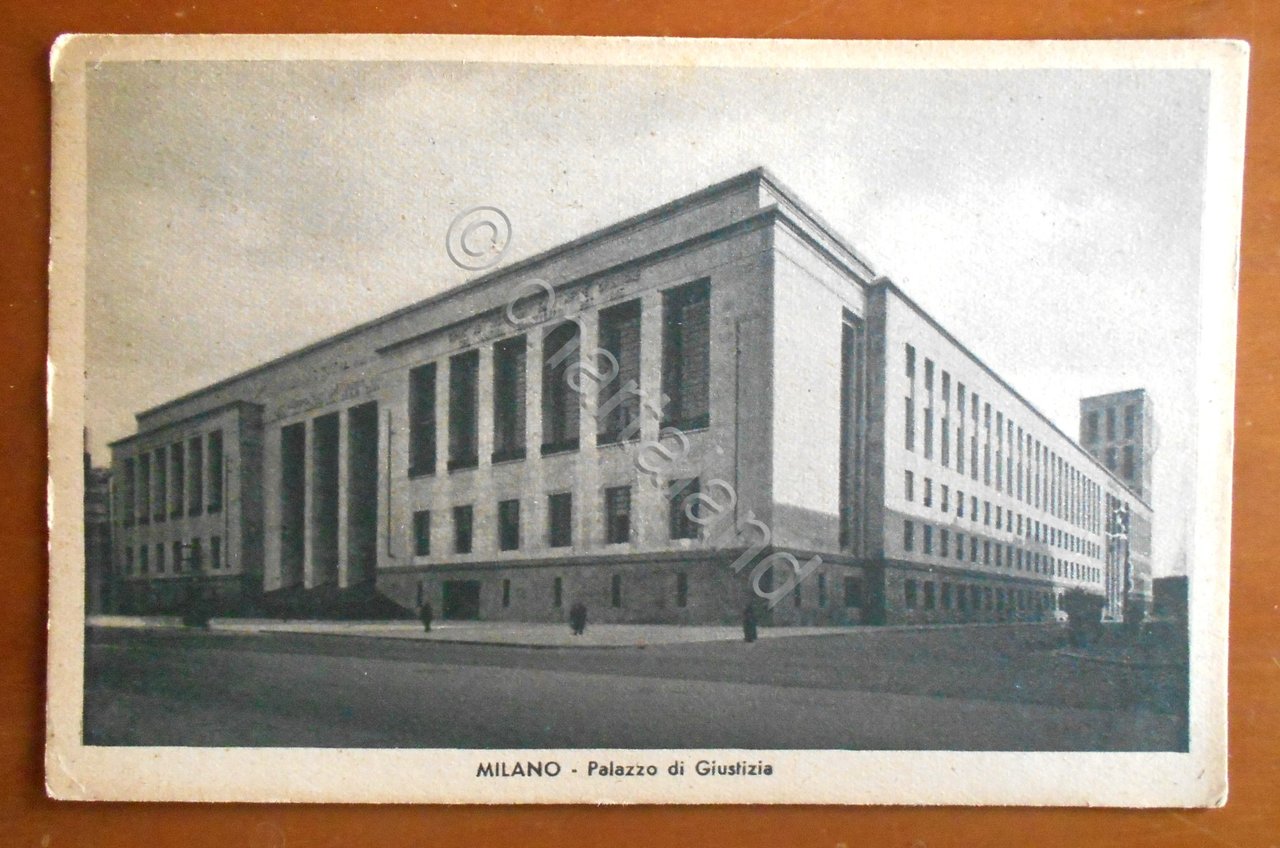 Cartolina Milano - Palazzo di Giustizia - 1940