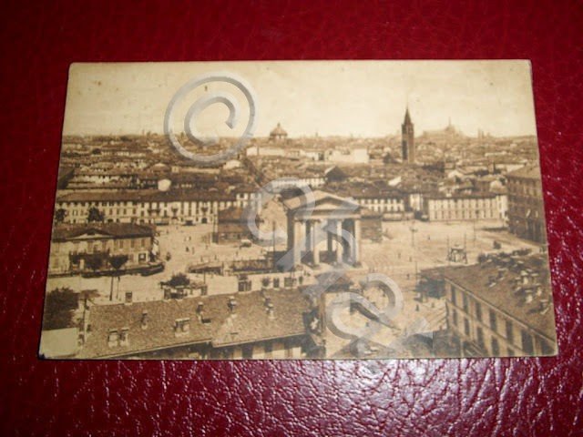 Cartolina Milano - Panorama da Porta Ticinese 1925.