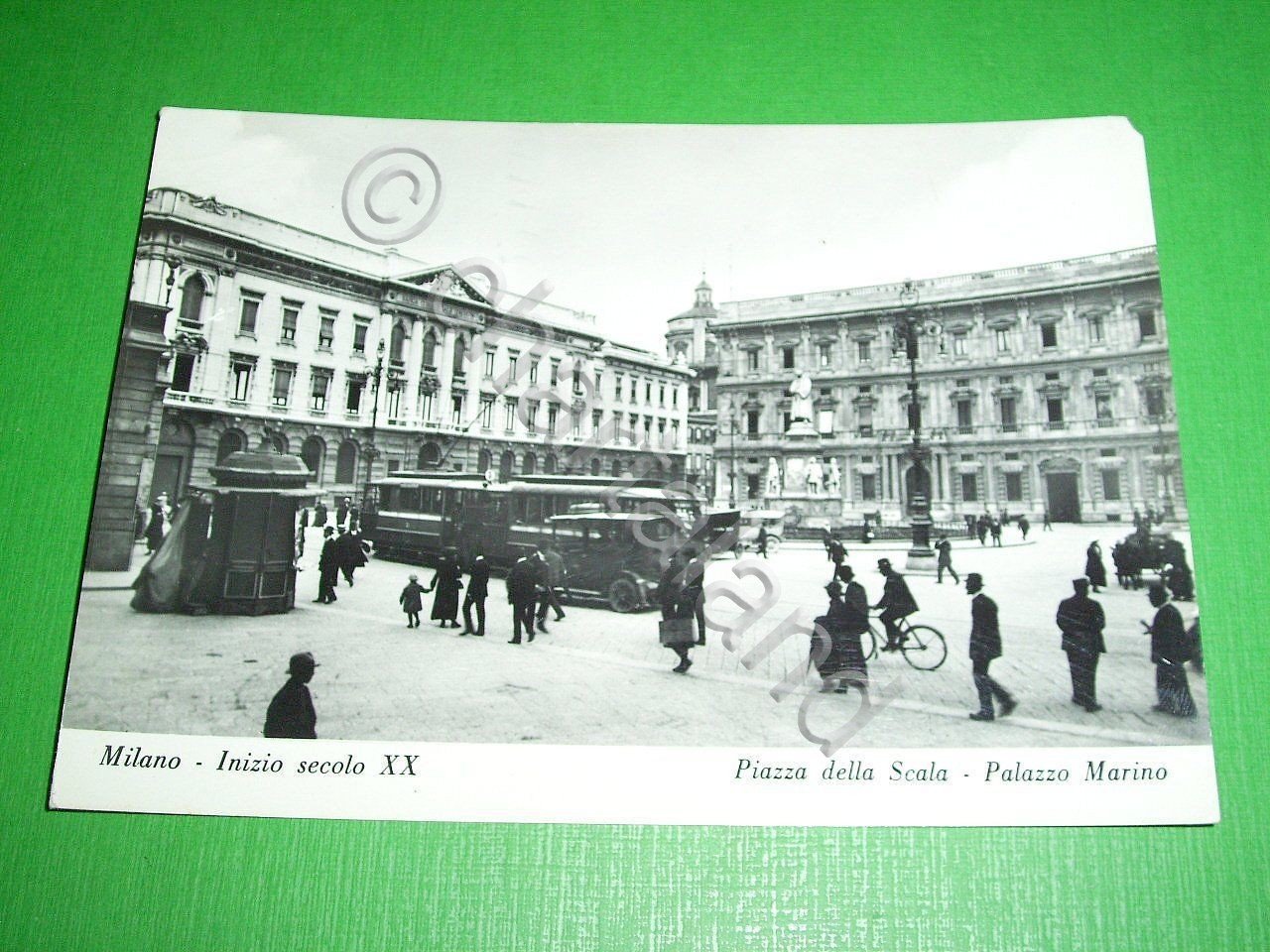 Cartolina Milano - Piazza della Scala - Palazzo Marino 1968.