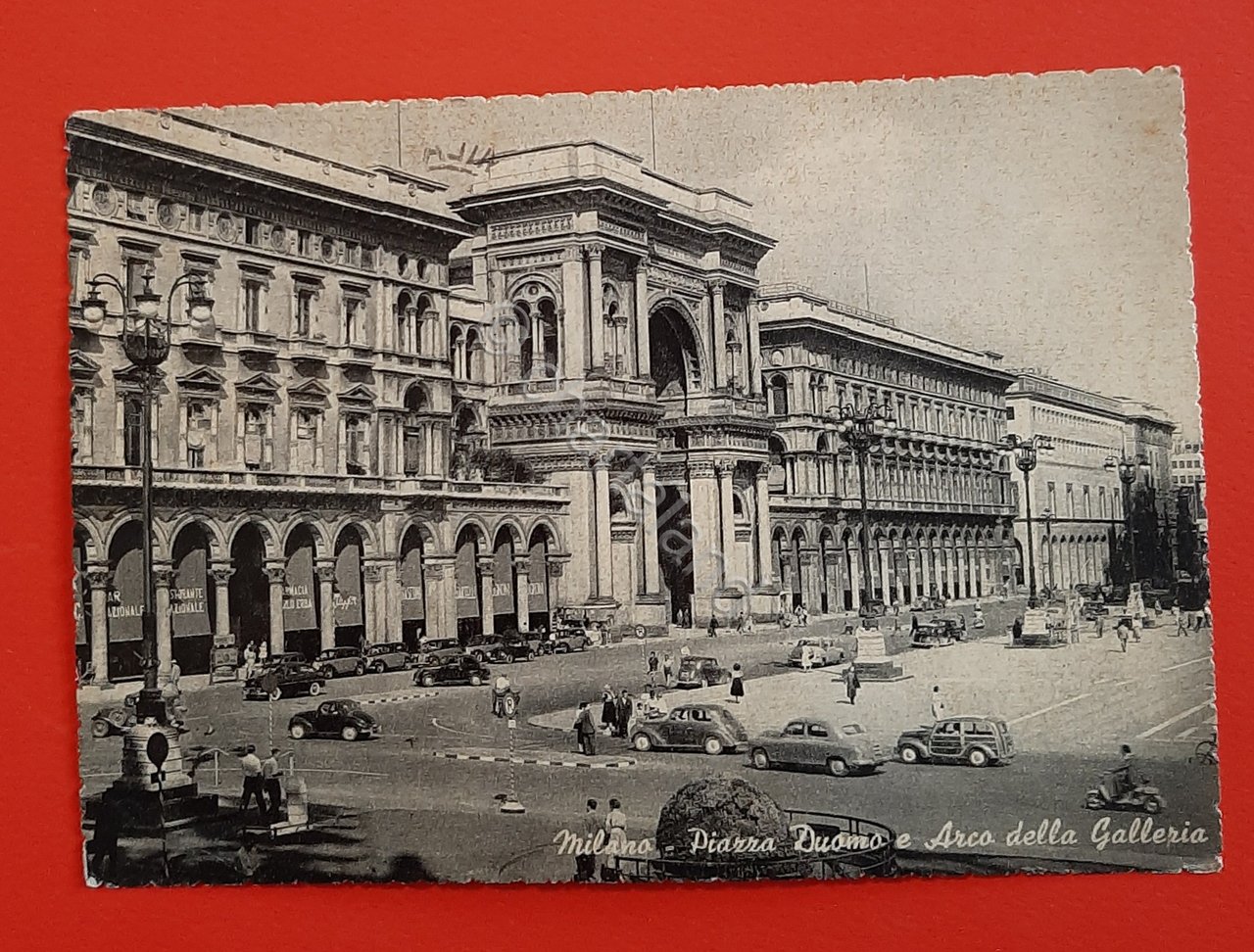 Cartolina Milano - Piazza Duomo e Arco della Galleria - …