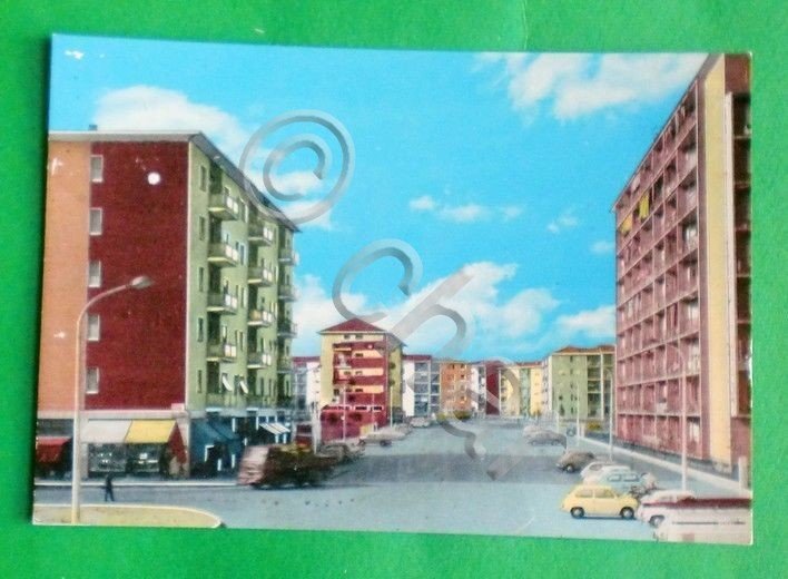 Cartolina Milano - Quarto Oggiaro - Via Cesare Pascarella 1966.