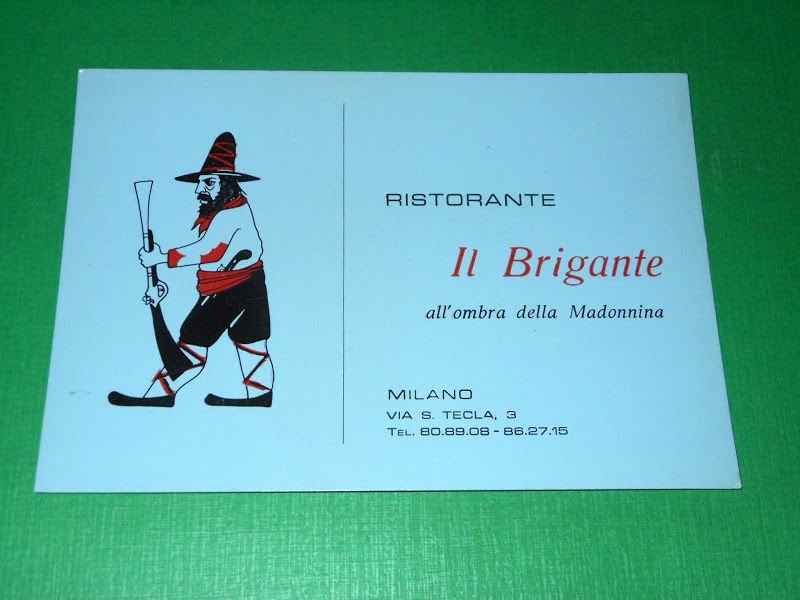 Cartolina Milano - Ristorante Il Brigante all'ombra della Madonnina 1980 …