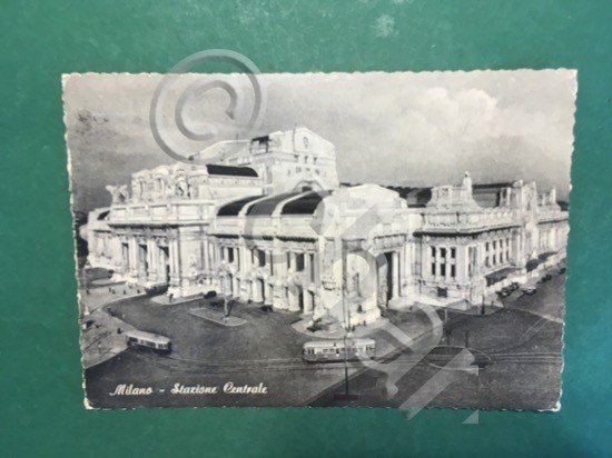Cartolina Milano - Stazione Centrale - 1935