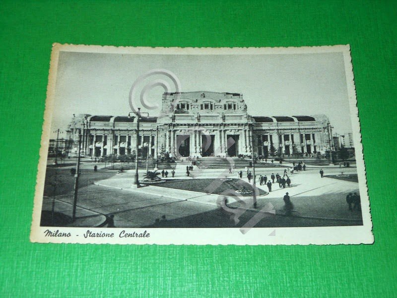 Cartolina Milano - Stazione Centrale 1940 ca.