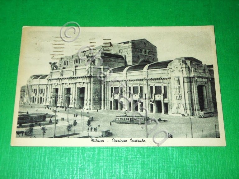 Cartolina Milano - Stazione Centrale 1940 n. 1.