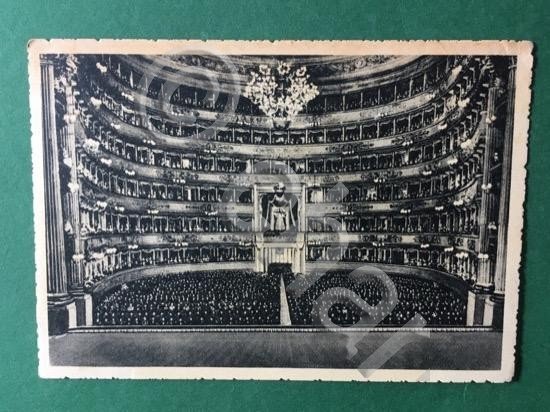 Cartolina Milano - Teatro alla Scala - Interno - 1940