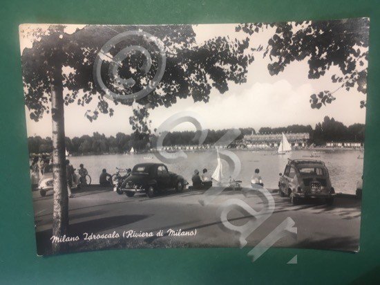 Cartolina Milano Idroscalo - Riviera di Milano - 1959