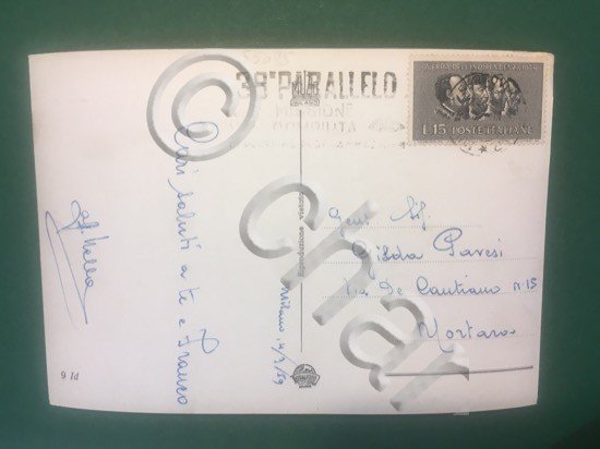 Cartolina Milano Idroscalo - Riviera di Milano - 1959