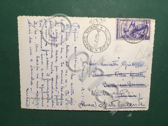 Cartolina Milano Marittima - Cervia - Albergo Capriccio - 1953