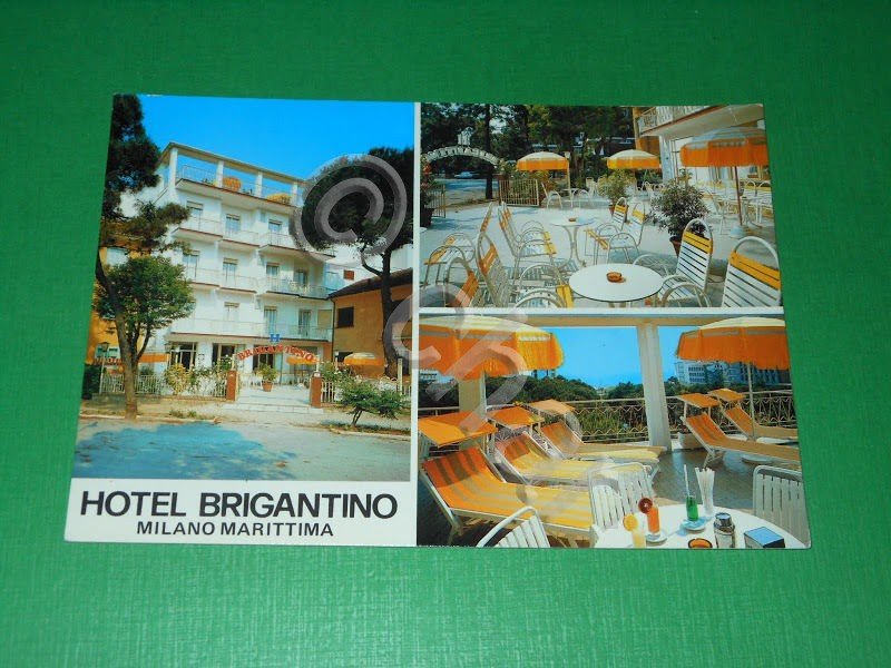 Cartolina Milano Marittima - Hotel Brigantino 1965 ca.
