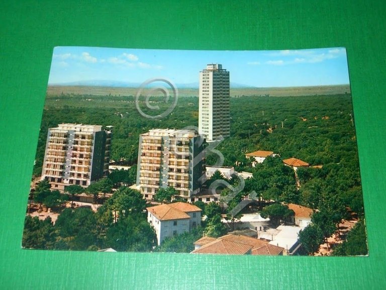 Cartolina Milano Marittima - Vista da un grattacielo 1964