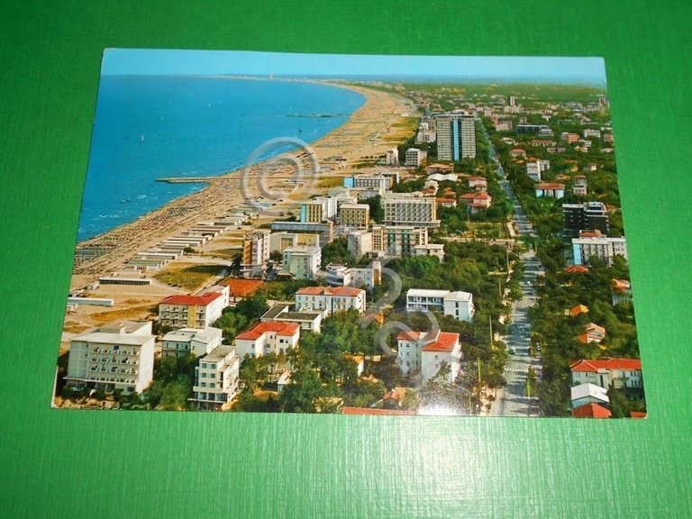 Cartolina Milano Marittima ( Cervia ) - Veduta aerea 1969