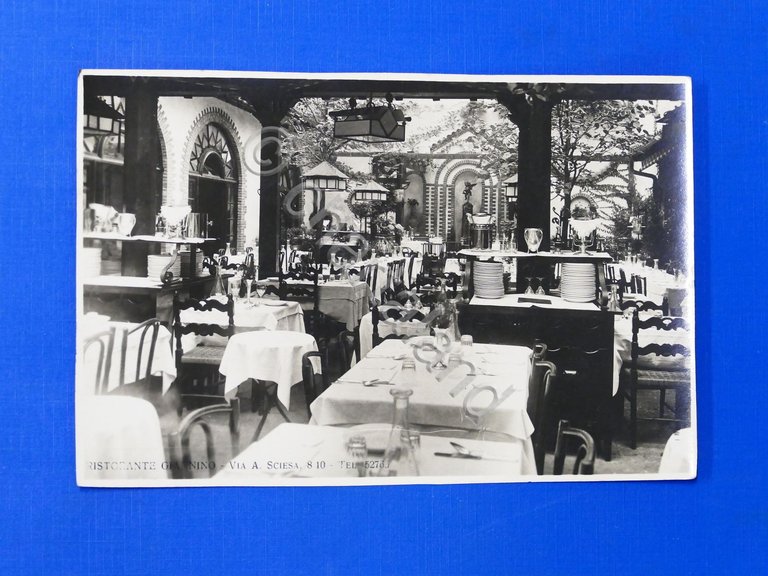 Cartolina Milano Ristorante Giannino - 1933