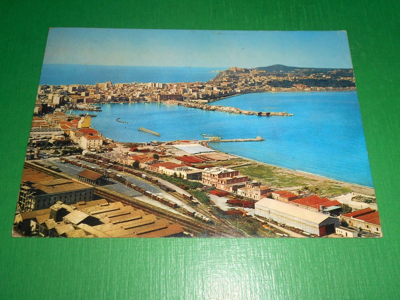 Cartolina Milazzo - Il Porto 1972.