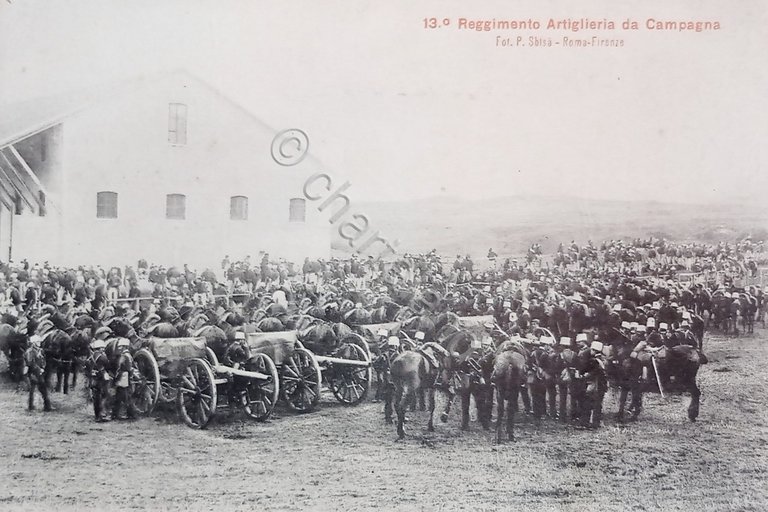 Cartolina Militare - 13^ Reggimento Artiglieria da Campagna - 1915 …