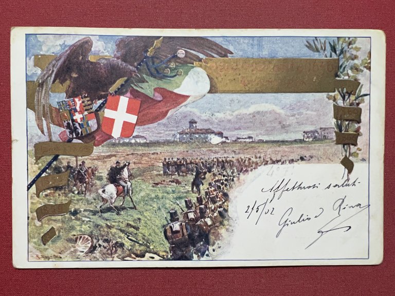 Cartolina Militare - 4^ Reggimento Fanteria di Piemonte - 1902