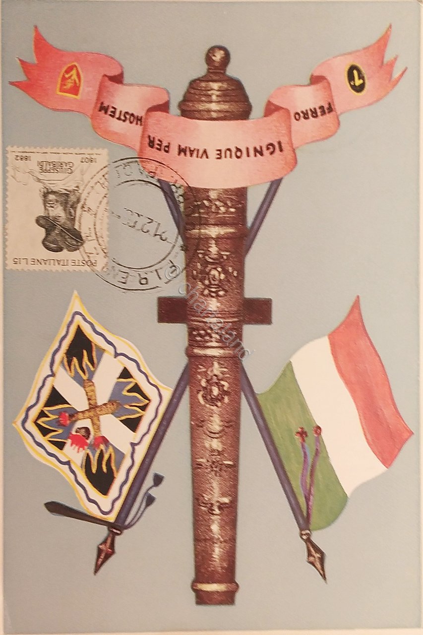 Cartolina Militare - 7^ Ferro Ignique Viam per Hostem - …