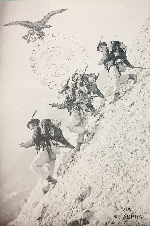 Cartolina Militare - 7^ Reggimento Alpini - Pattuglia in Ricognizione …