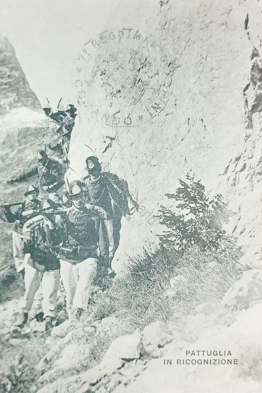 Cartolina Militare - 7^ Reggimento Alpini - Pattuglia in Ricognizione …