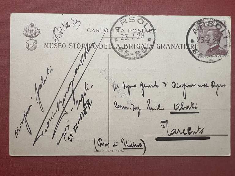 Cartolina Militare - Guerra Italo - Austriaca 1915-18 - Medaglia …