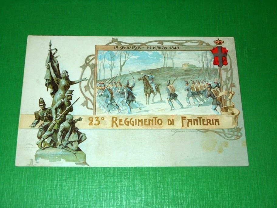 Cartolina Militaria - 23° Reggimento Fanteria 1910 ca.