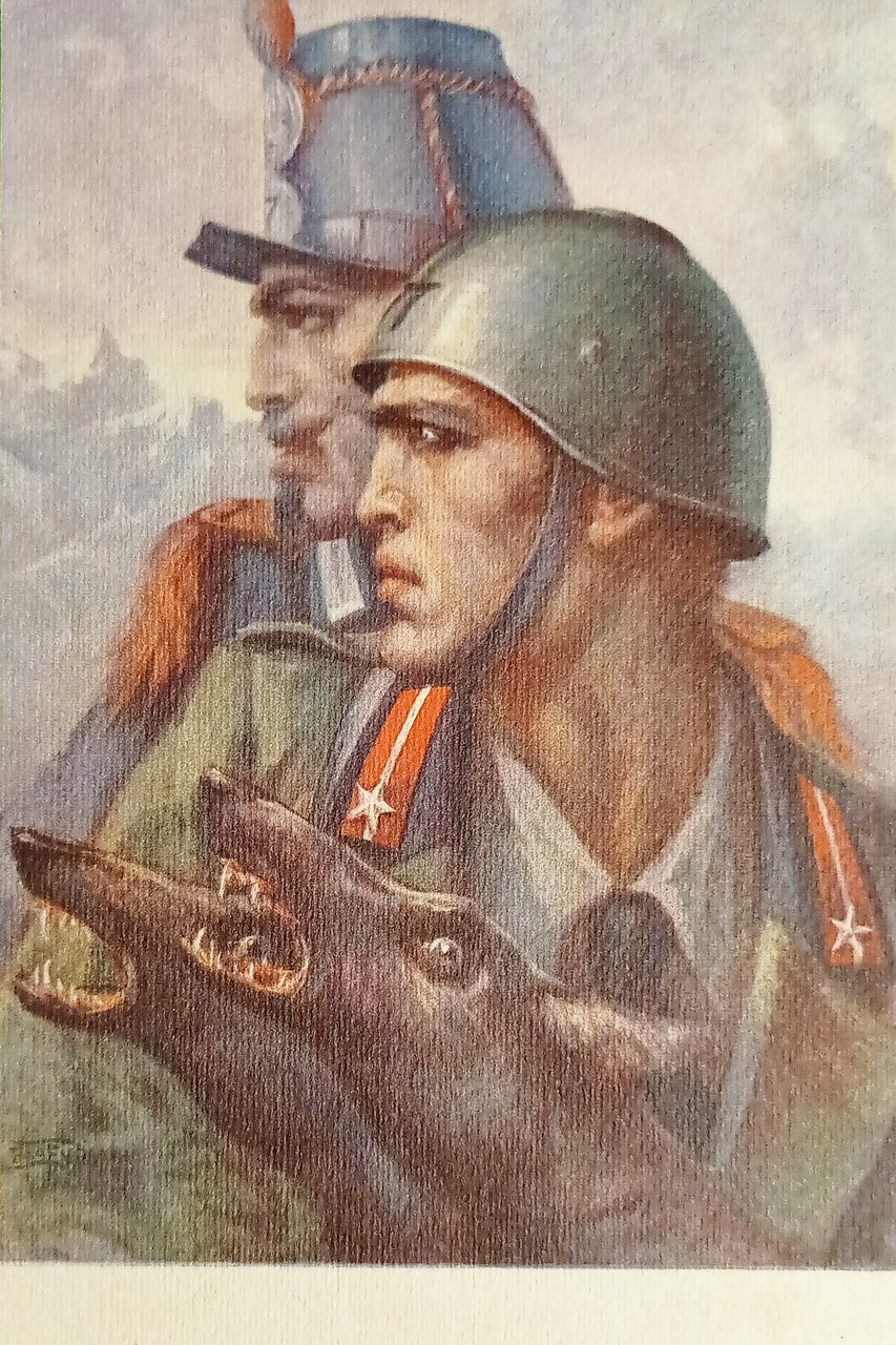 Cartolina Militaria - 77^ Reggimento Fanteria Lupi di Toscana - …
