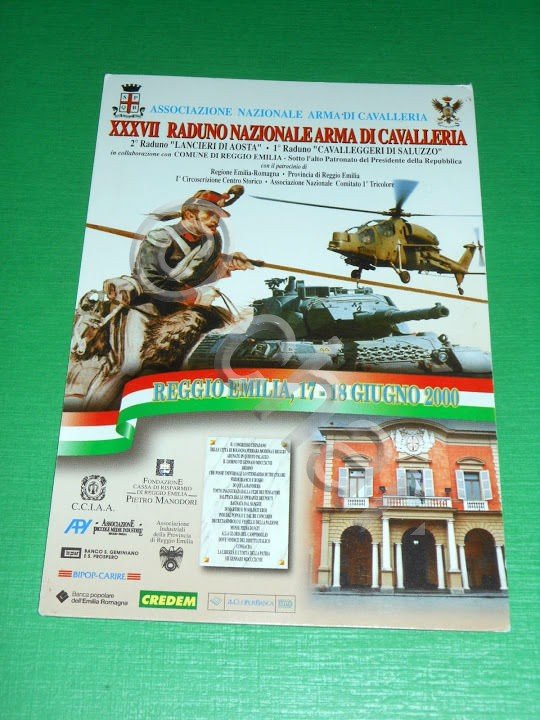 Cartolina Militaria - Associazione Nazionale Arma di Cavalleria - Reggio …