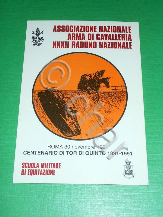 Cartolina Militaria - Associazione Nazionale Arma di Cavalleria - Roma …