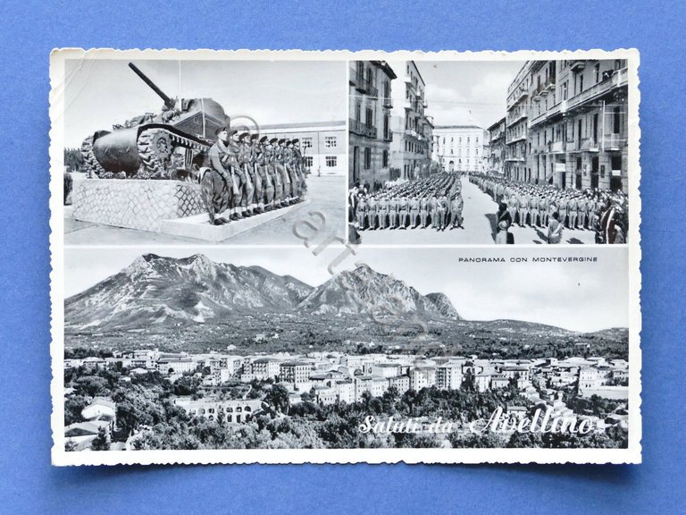 Cartolina Militaria - Avellino - C.A.R. Truppe Corazzate - 1958