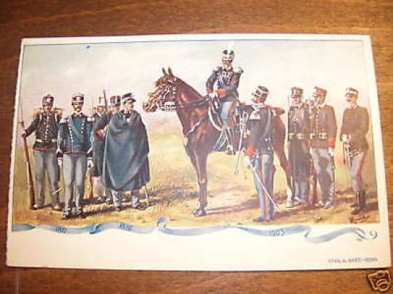 Cartolina Militaria - Granatieri di Sardegna - 1903 ca.