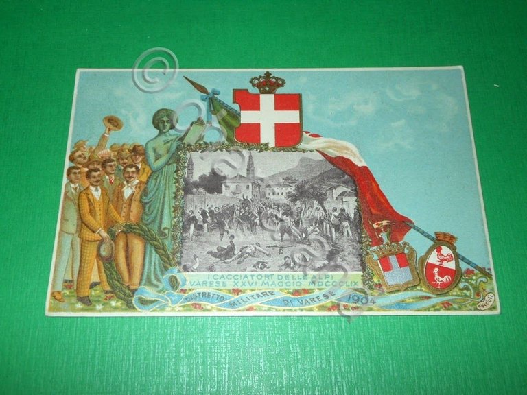 Cartolina Militaria - I Cacciatori delle Alpi - Distretto Militare …