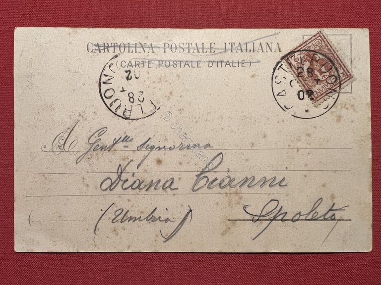 Cartolina Militaria - Legione Carabinieri Reali di Palermo - 1902