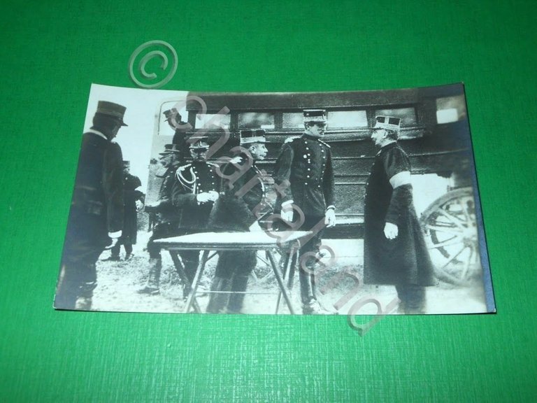 Cartolina Militaria - Re Alberto del Belgio al campo 1917 …