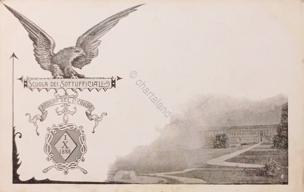 Cartolina Militaria - Ricordo del 1^ Corso - Scuola dei … | Immagine principale