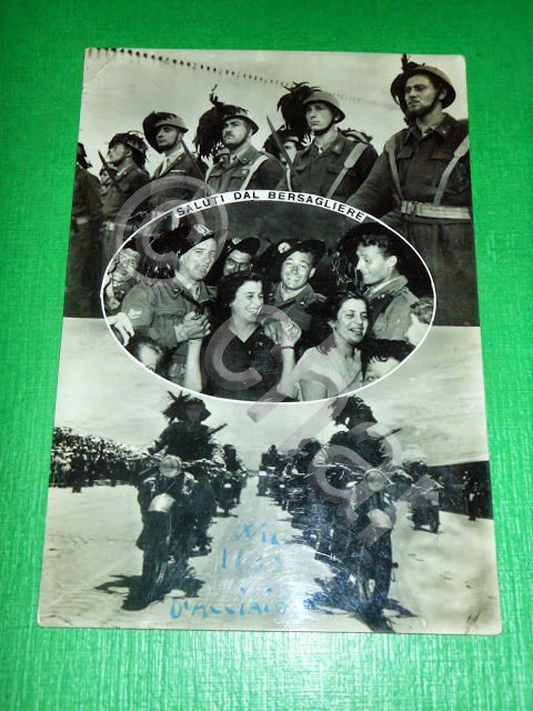 Cartolina Militaria - Saluti dal Bersagliere - Vedute diverse 1955.