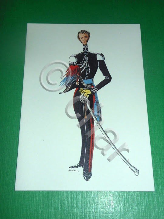 Cartolina Militaria Antiche Uniformi dei Carabinieri - Ufficiale in gran …