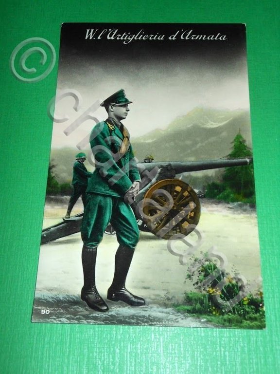 Cartolina Militaria Artiglieria - W. l' Artiglieria d' Armata 1920 …