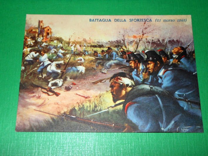 Cartolina Militaria Fanteria - Battaglia della Sforzesca 1940.